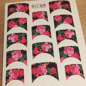 💅 5 for $6💅 Floral nail water decals